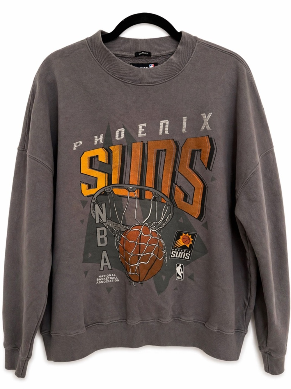 Phoenix Suns Gray Graphic Crewneck Sweatshirt
